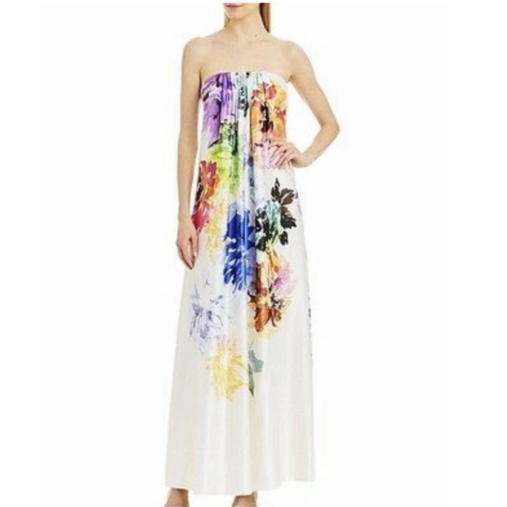 Nicole Miller Strapless Maxi